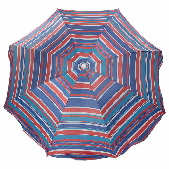 Зонт пляжный "Модерн" с серебряным покрытием, d=240 cм, h=220 см, цвета микс./В упаковке шт: 1 - фотография № 8