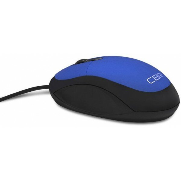 Мышь CBR CM 102 Blue, оптика, 1200dpi, офисн., провод 1,3м, USB, CM 102 Blue
