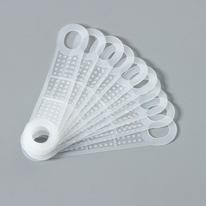 Накладки силиконовые для вешалок, антискользящие, 10 шт, 10×2,2 см - фотография № 9