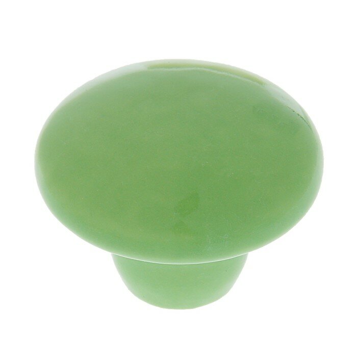 Тундра Ручка-кнопка BOWL Ceramics 002, керамическая, фисташковая - фотография № 1