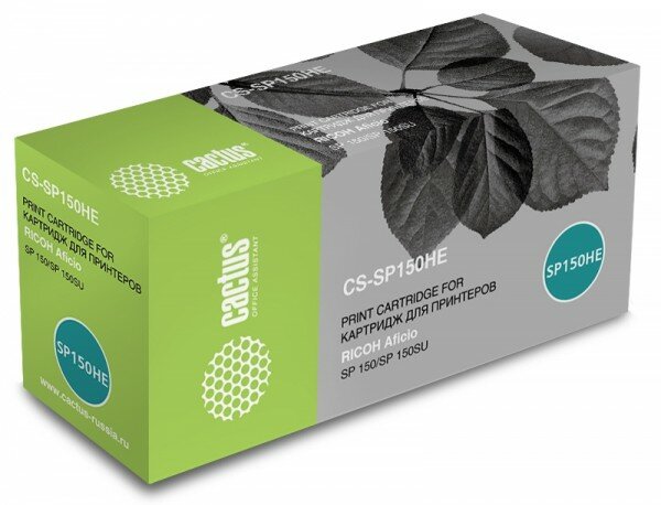 Тонер Картридж Cactus CS-SP150HE черный (1500стр.) для Ricoh Aficio SP 150/SP 150SU CS-SP150HE
