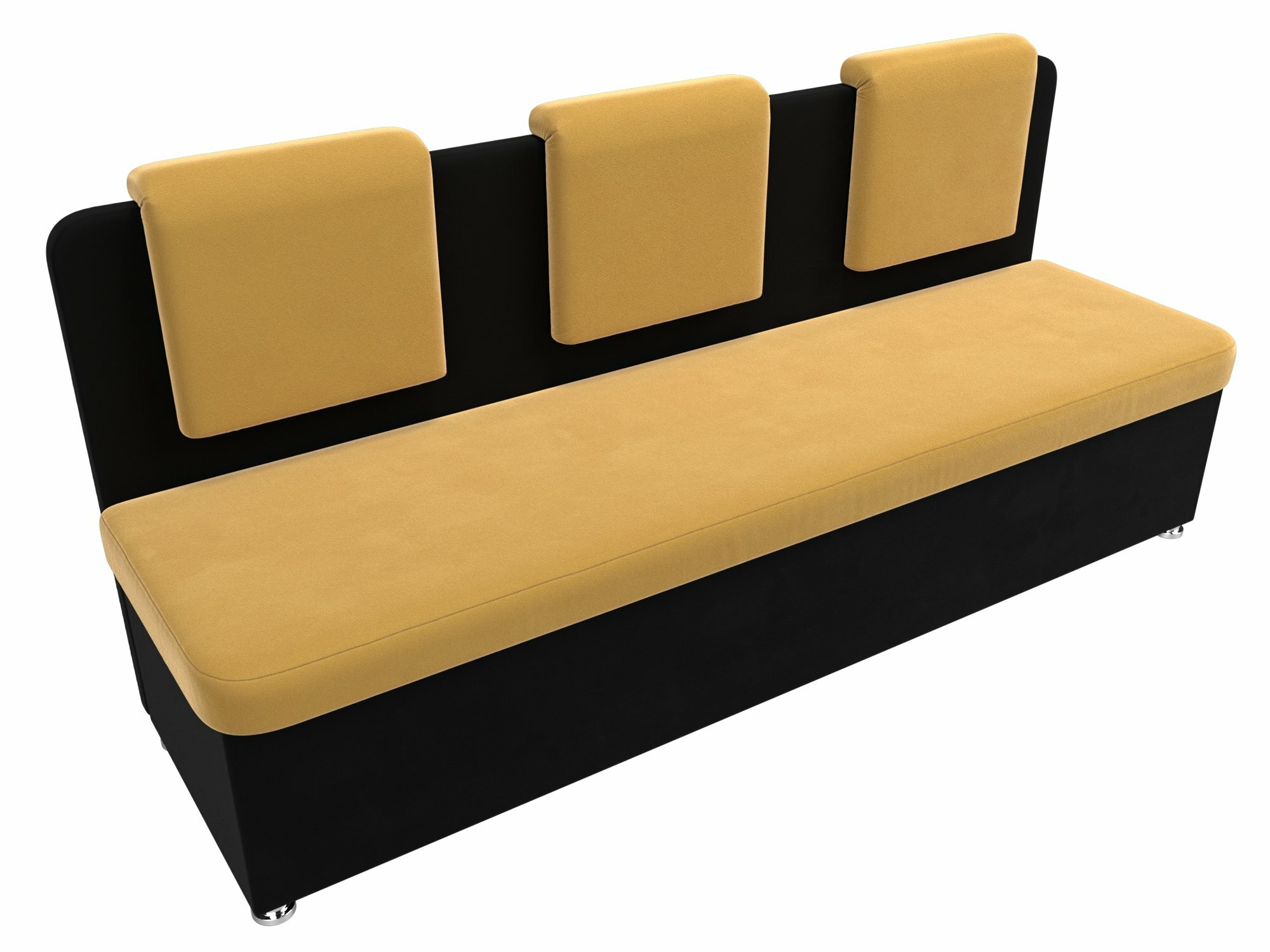 Кухонный прямой диван Маккон 3-х местный, Микровельвет, Модель 109211 - фотография № 7