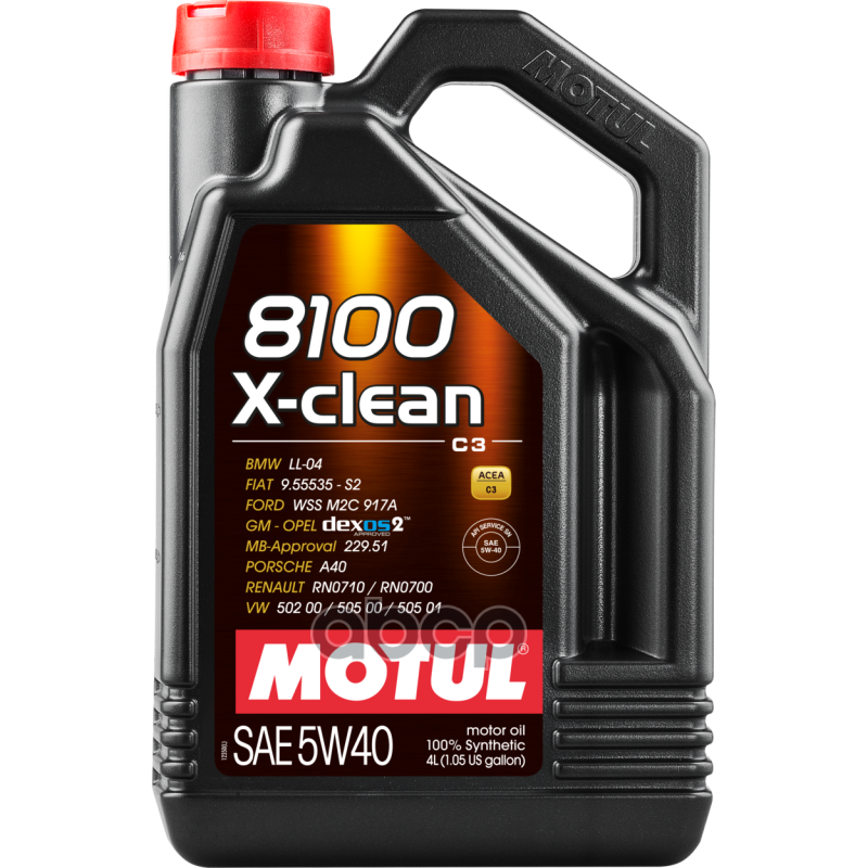 MOTUL Motul 8100 X-Clean C3* 5w40 4л