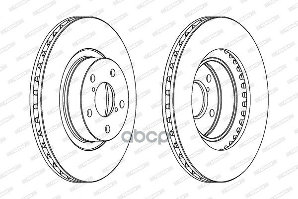 Диск Тормозной Передний Для На Субару/Subaru Forester Iii 2007-> /Vent D=277mm Ferodo Ddf679c FerodoDDF679C