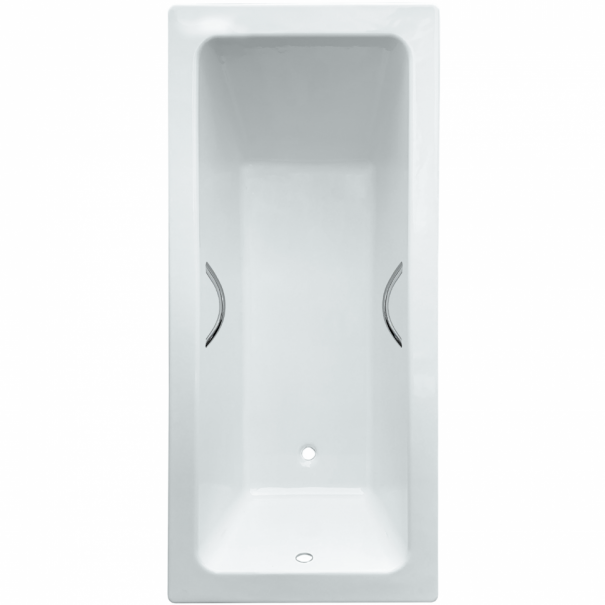 Чугунная ванна tempra Stil 180x80 круглые ручки