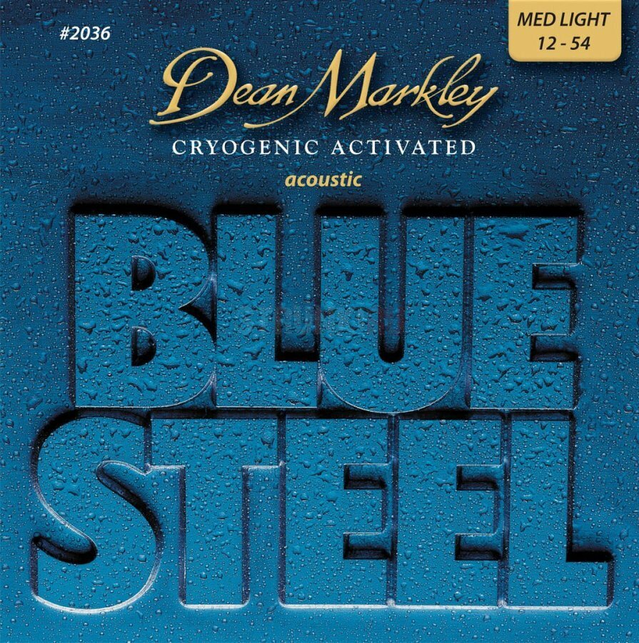Струны для Акустической гитары 12-54 Dean Markley DM2036 Blue Steel