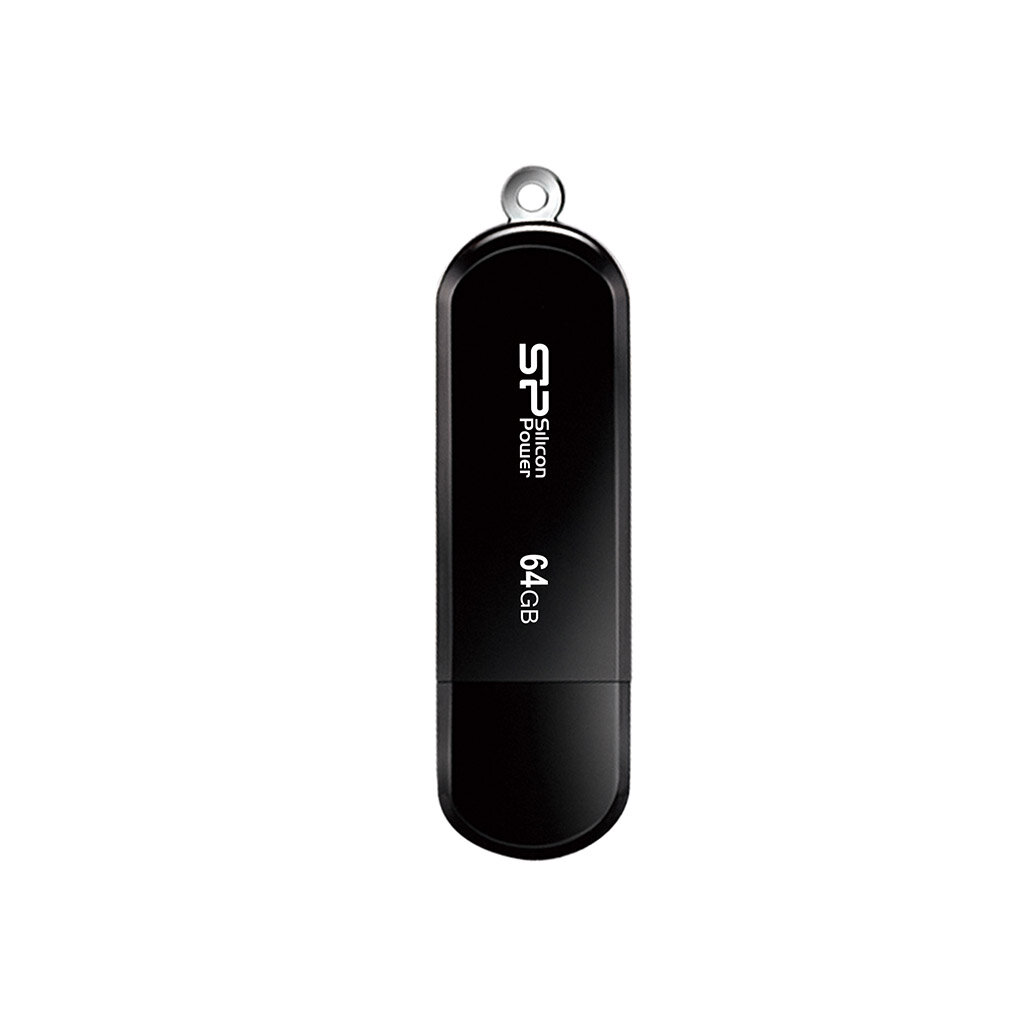 Флешка Silicon Power 64Gb LuxMini 322 SP064GBUF2322V1K USB2.0 black