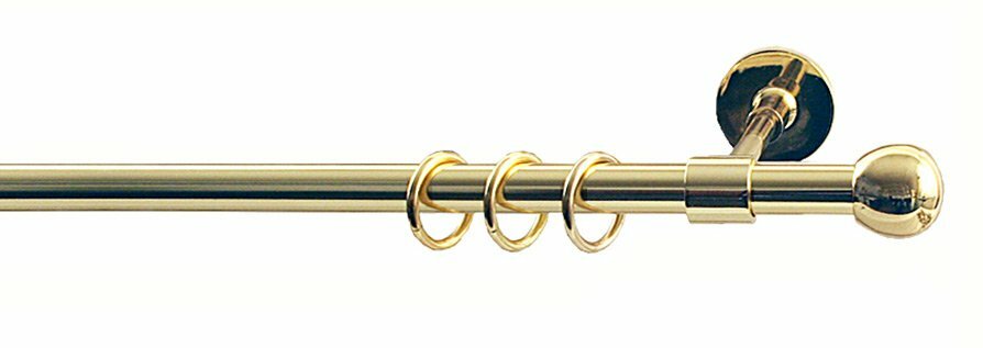 Карниз Болонья золото 16 мм 280см: однорядный