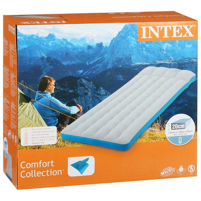 INTEX Матрас Camping, 189 х 72 х 20 см, 67998 INTEX - фотография № 2