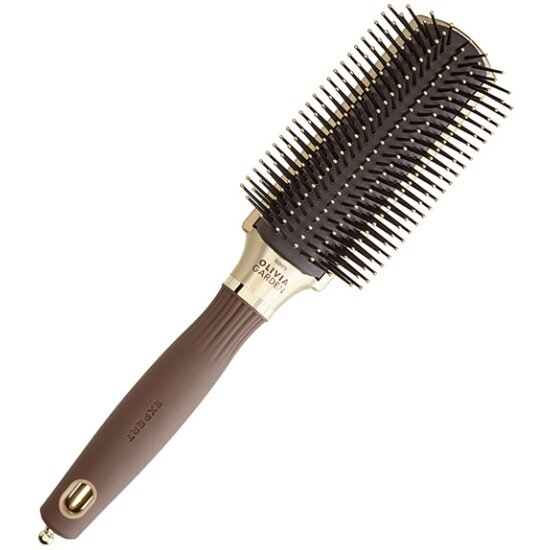 Щетка для волос Olivia Garden EXPERT STYLE CONTROL Nylon Bristles Gold&Brown