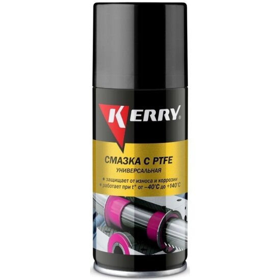 Смазка тефлоновая KERRY 210 мл аэрозоль с PTFE KR-938-1