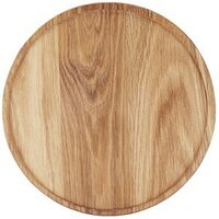 Доска для подачи круглая без ручки светлый дуб (PPwood)