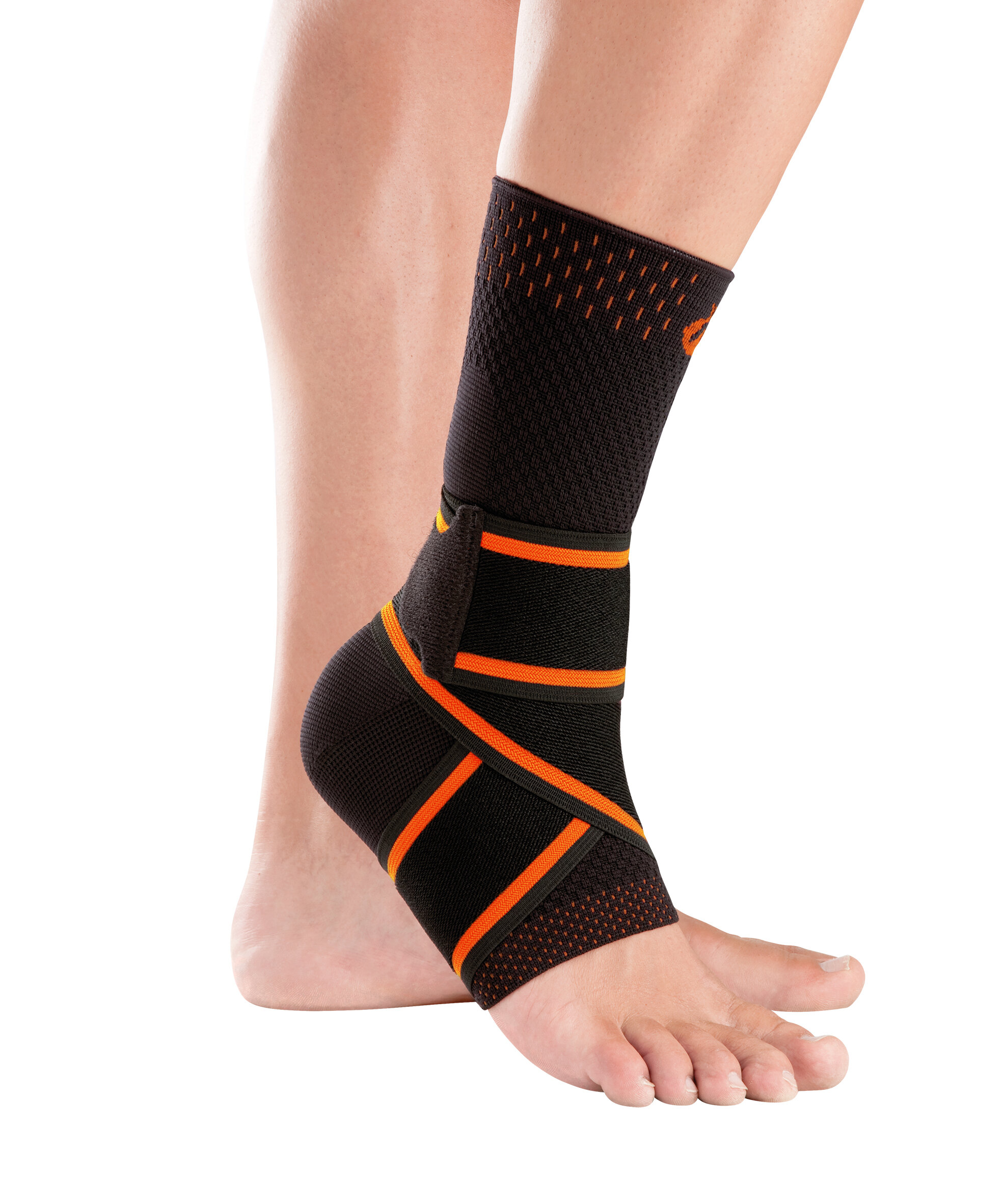 Бандаж медицинский сертифицированный на ногу на голеностопный сустав Orliman  цвет черный TOB-500N