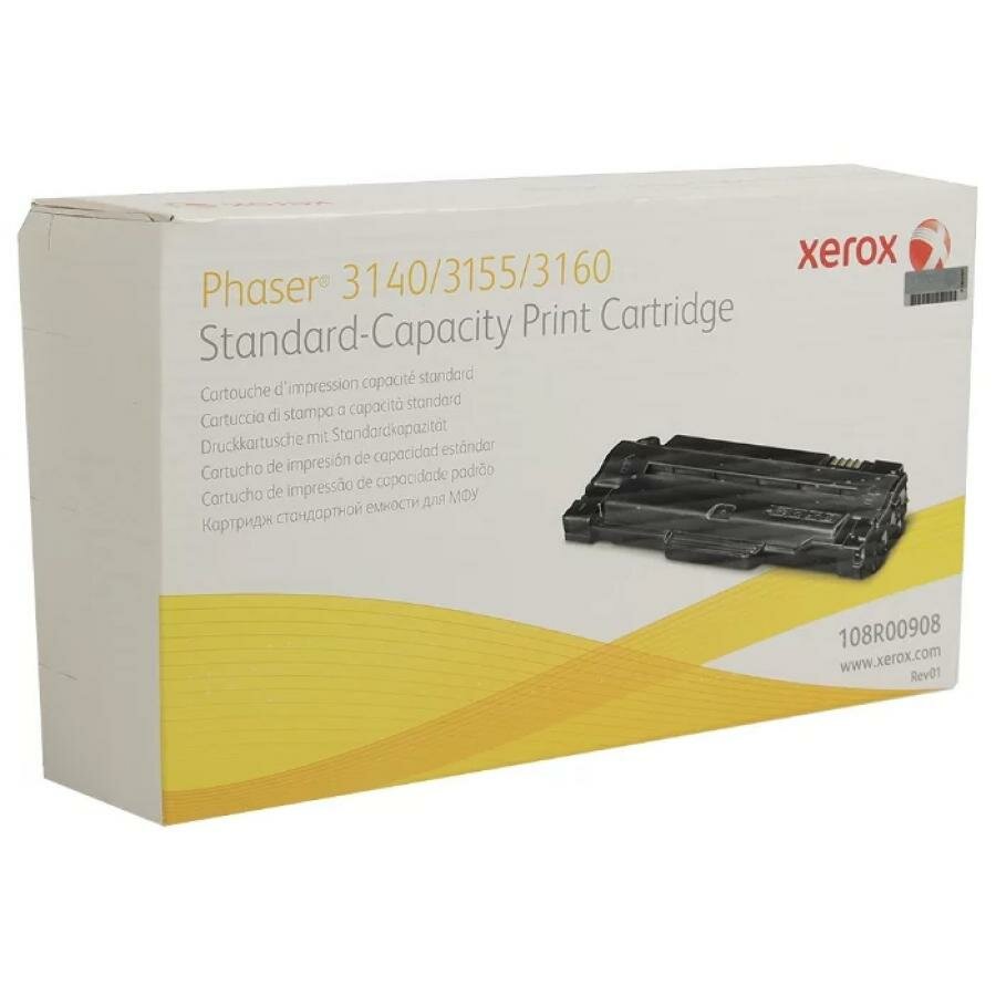 Картридж Xerox 108R00908 для Xerox Ph 3140/3155/3160, черный