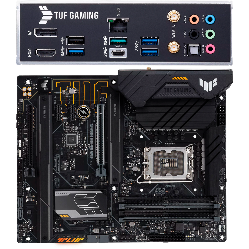 Материнская плата ASUS B660 LGA1700 DDR4 ( TUF Gaming B660-Plus WiFi D4 ) ATX, Ret