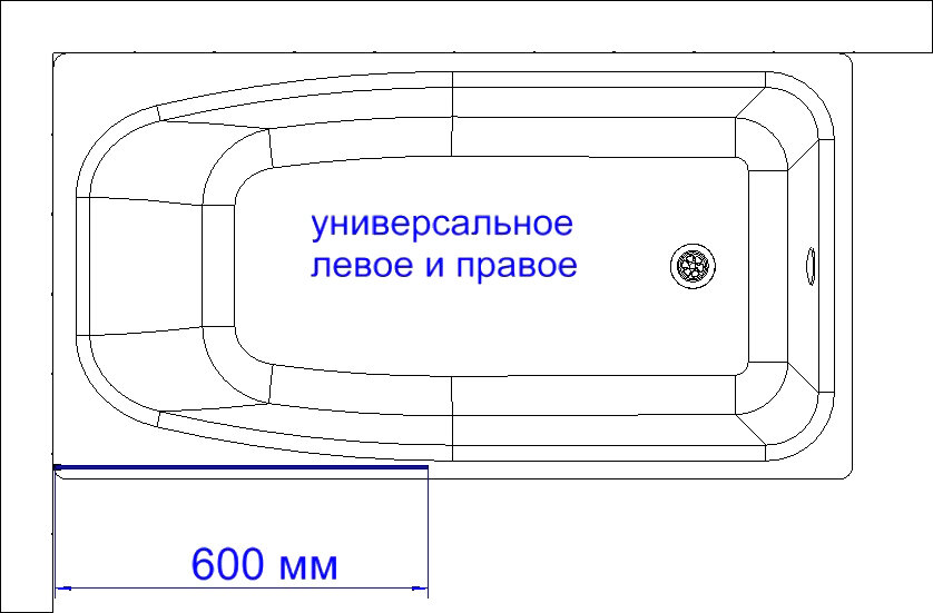 Шторка на ванну DIWO Ростов 4GW008 неподвижная, 60x150 - фотография № 5