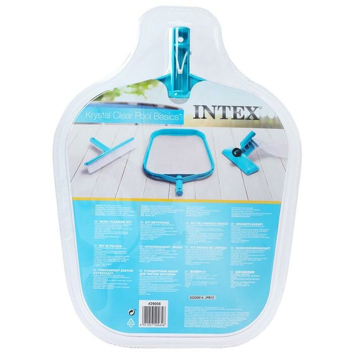 INTEX Набор для чистки бассейна, сачок, щётка, насос, 29056 INTEX - фотография № 2