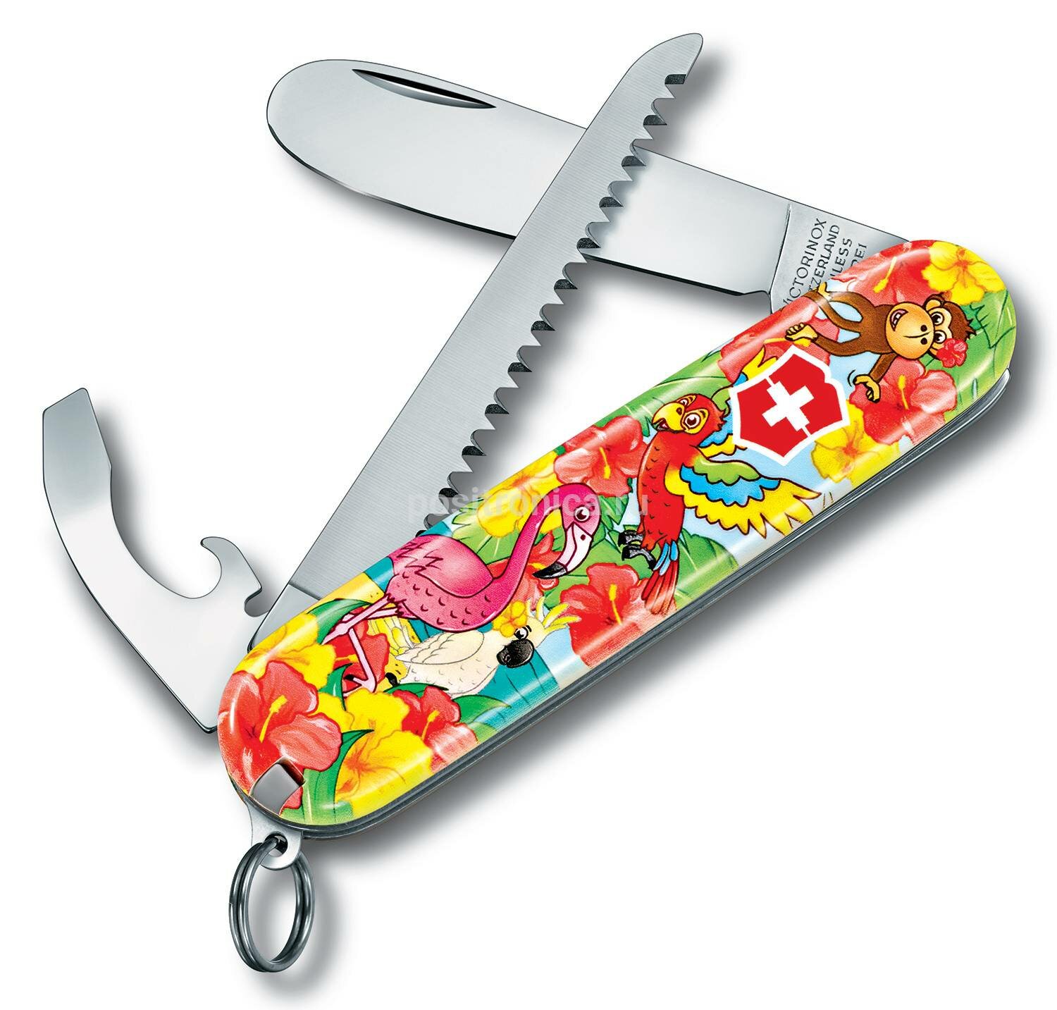 Нож Victorinox My First Victorinox Parrot Edition красный/рисунок (0.2373.e3)