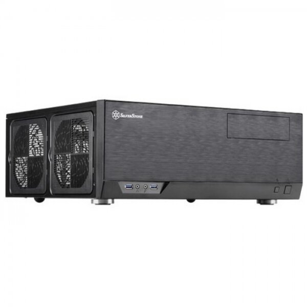 Корпус SilverStone Grandia, Micro-ATX, без БП, черный (SST-GD09B)