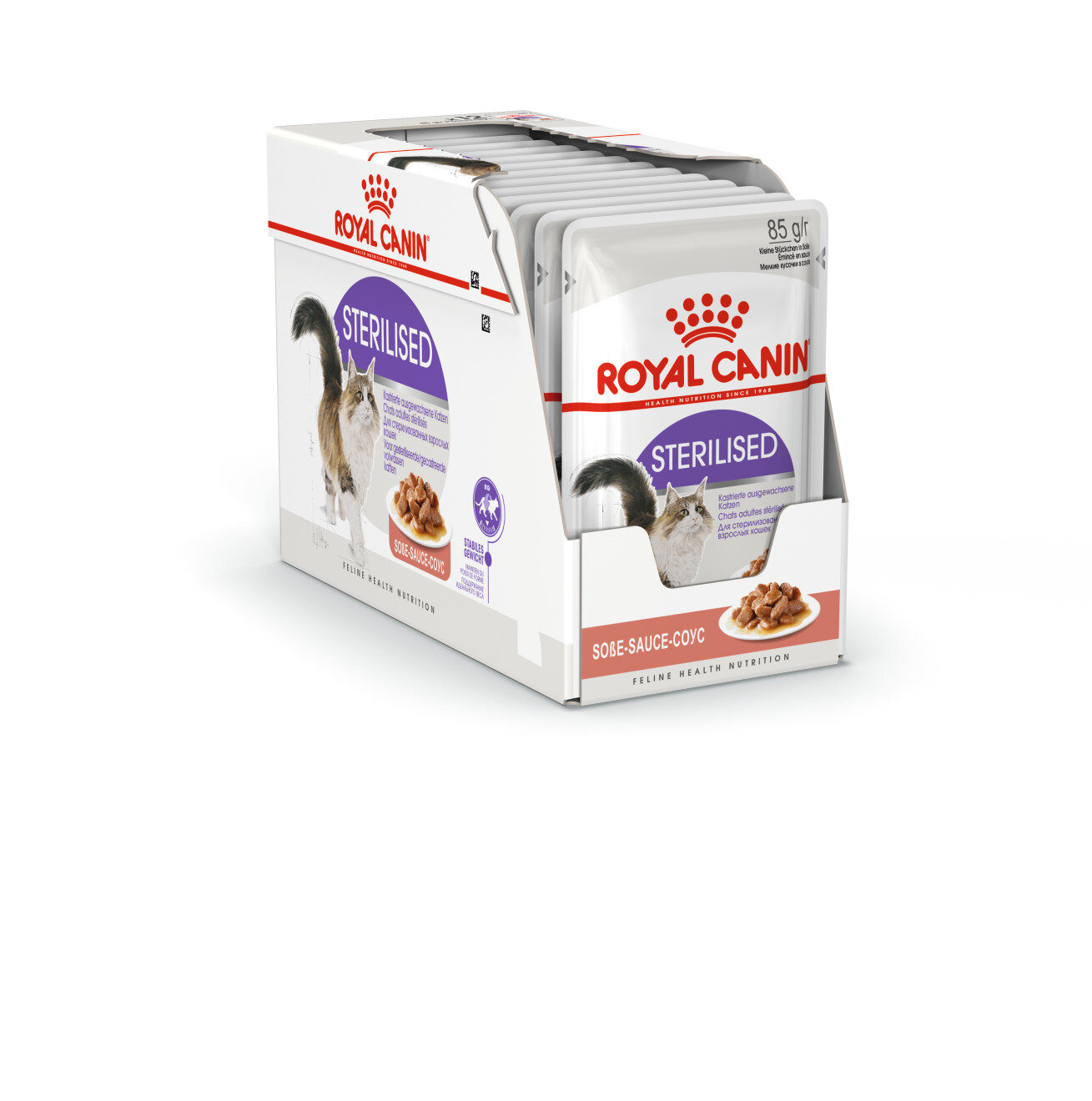 Royal Canin Sterilised Корм консервированный для стерилизованных взрослых кошек, соус, 85г*12шт.