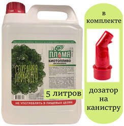 Биотопливо для биокаминов ЭКО Пламя 5 литров (канистра с носиком-лейкой)