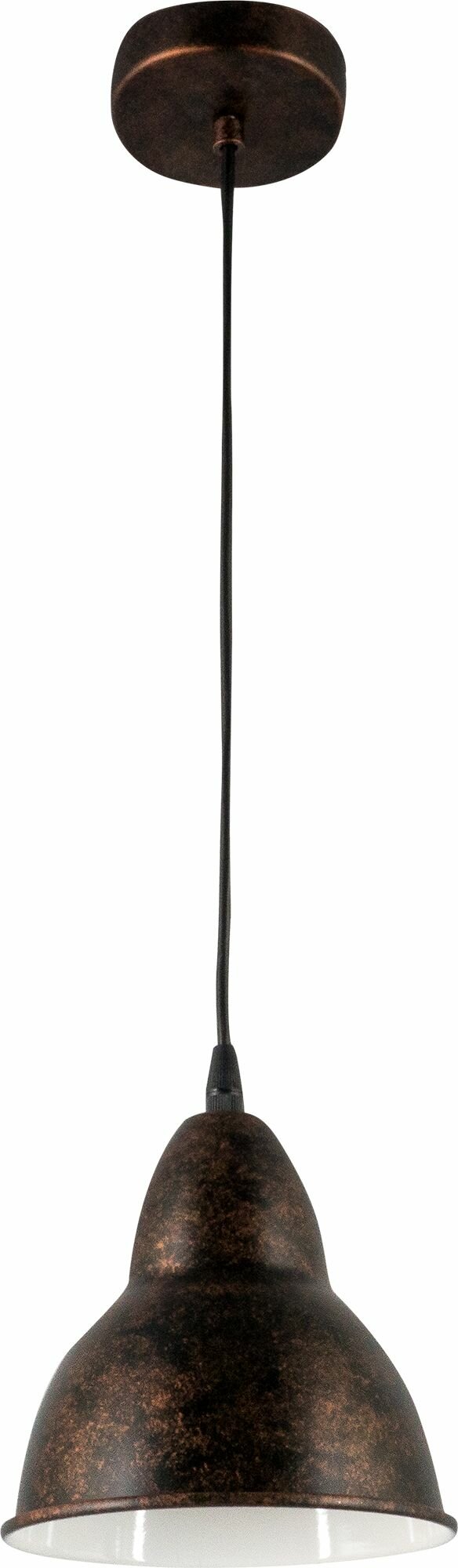 фото Подвесной светильник Eglo Truro 1хE27x60 Вт цвет медный/патина