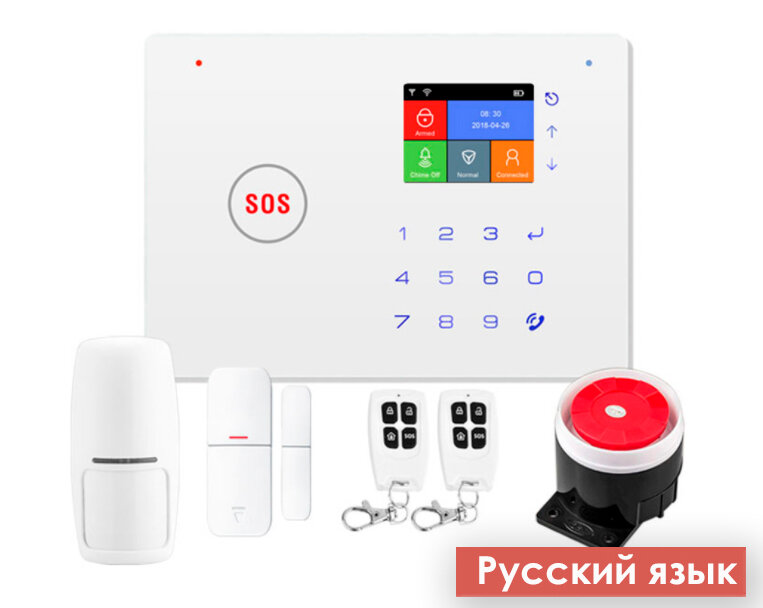 GSM + Wi-Fi Сигнализация Onviz Premium PRO для дома / офиса / квартиры / дачи / коттеджа / гаража - фотография № 1