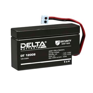Аккумулятор тяговый Delta DT 12008 (12В 0.8 Ач)