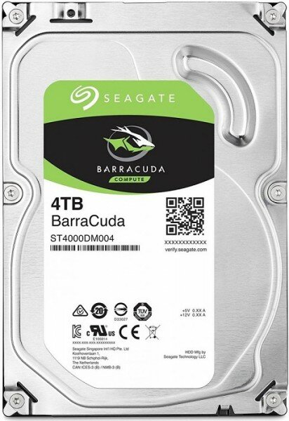 Жесткий диск SATA Seagate 4000Gb, ST4000DM004, Barracuda 5900 rpm, 256Mb buffer ST4000DM004