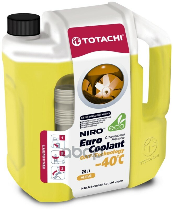 Охлаждающая Жидкость Totachi Niro Euro Coolant Oat - Technology -40 C 2л TOTACHI арт. 4589904923975