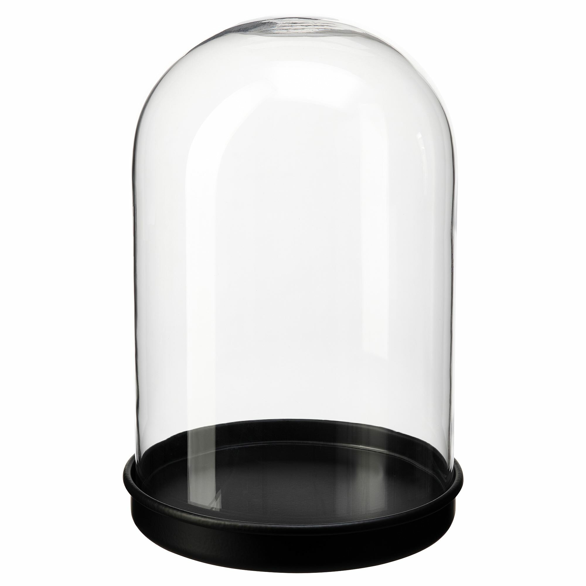 Икея / IKEA SKONJA, сконя, глобус стеклянный с подставкой, черный, 21 см