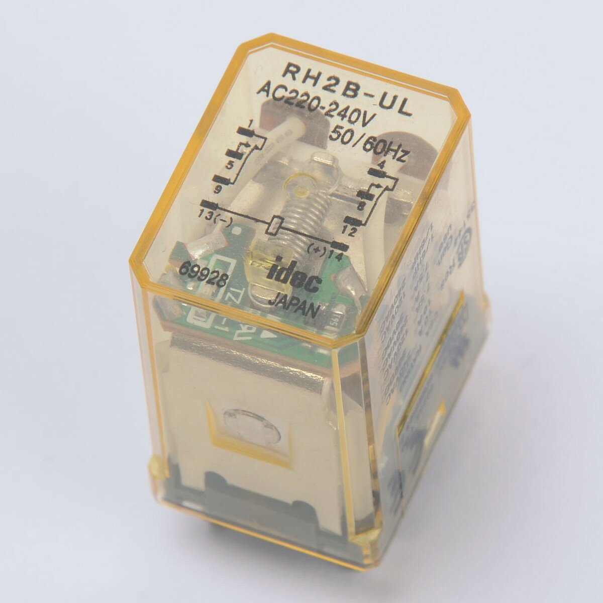 Реле электромагнитное IDEC RH2B-UL AC220-240V (014228) - фотография № 1