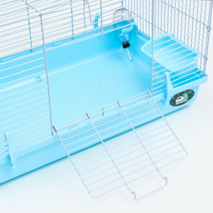 Пижон Клетка для грызунов "Пижон", 47 х 30 х 30 см, голубая - фотография № 4