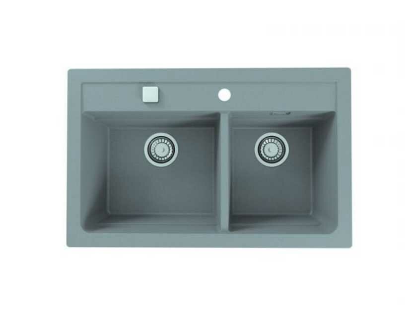 Кухонная мойка ALVEUS GRANITAL ATROX 50 CONCRETE - G81 серый