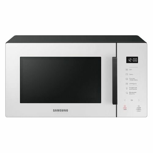 Микроволновая печь Samsung MG23T5018AE/BW, 800Вт, 23л, белый /черный