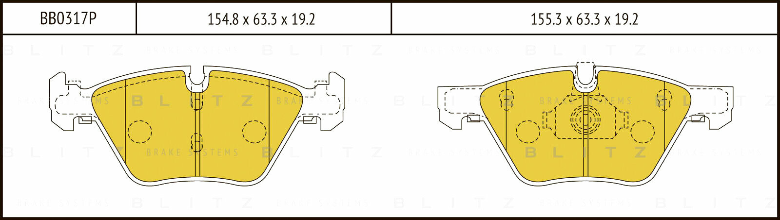 Колодки тормозные дисковые передние BMW 5(E60, E61) 03-