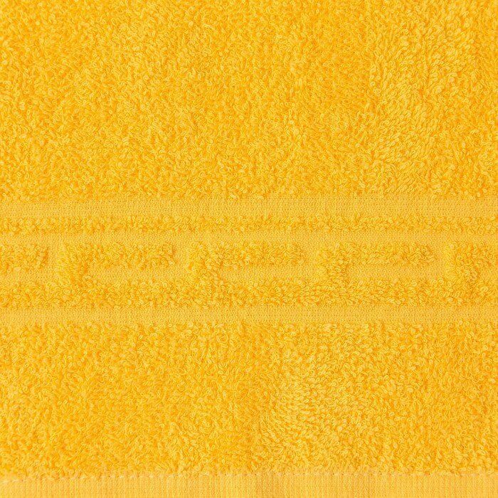 Полотенце Ocean 70х130 см, жёлтый, хлопок 100%, 360 г/м2 - фотография № 2