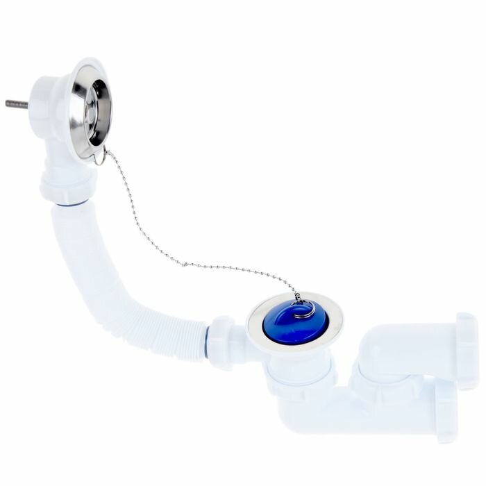 Сифон для ванны Aquant, с выпуском и переливом - фотография № 1