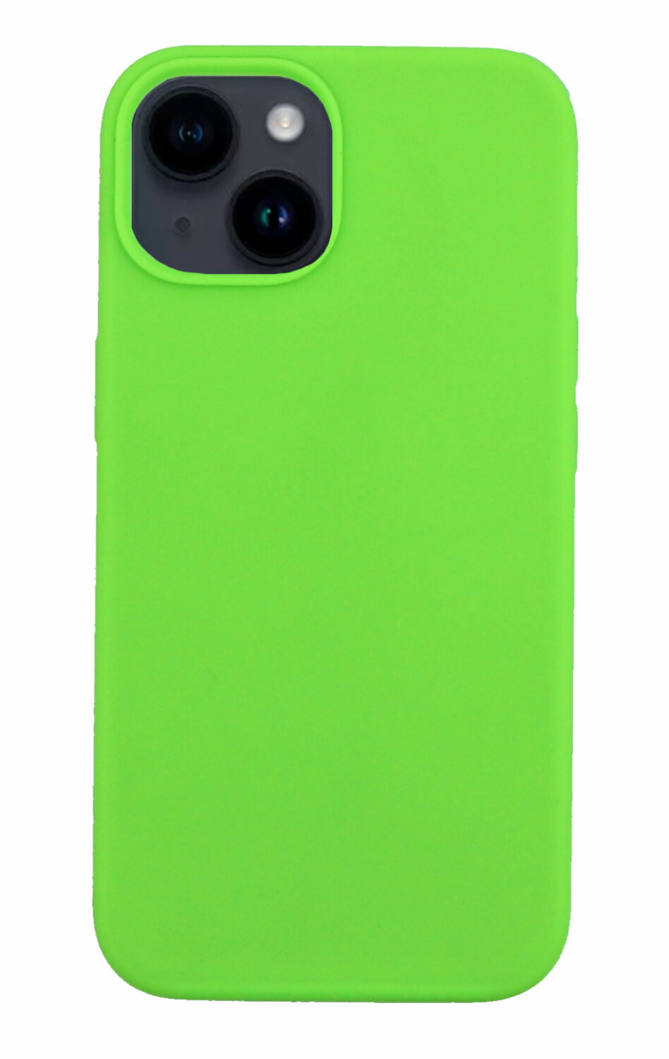 Чехол-накладка для iPhone 14, Silicon Case, без лого, ярко-зеленый
