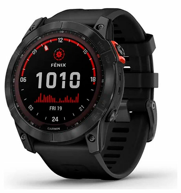 Спортивные часы Garmin Fenix 7X Solar Gray w/Black band (010-02541-01)