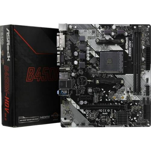 Материнская плата ASRock B450M-HDV R4.0