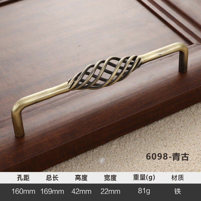 фото Ручка для шкафа Okali, из алюминиевого профиля, удлиненная, черная