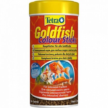 TetraGoldfish Colour Sticks корм в палочках для улучшения окраса золотых рыбок 250 мл .