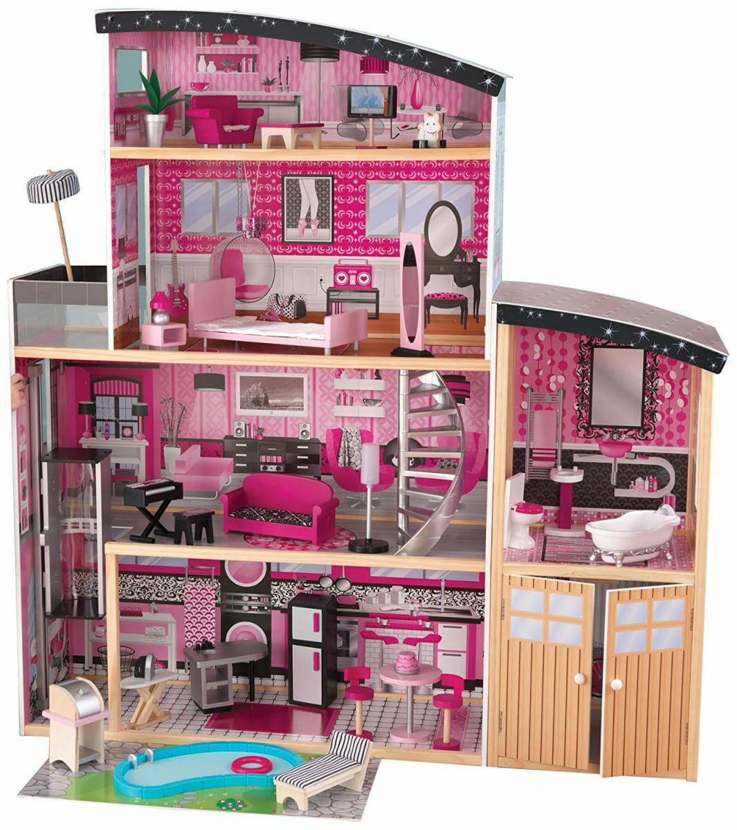 KIDKRAFT большой кукольный дом Сияние Sparkle Mansion Dollhouse