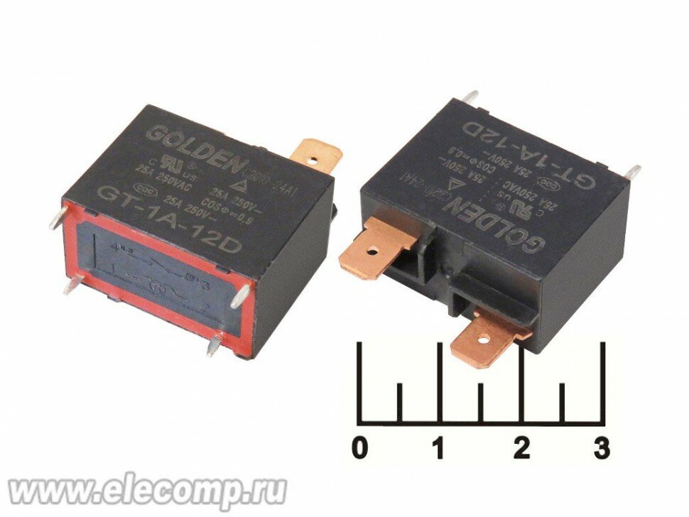 Реле =12V 25A/250V GT-1A-12D