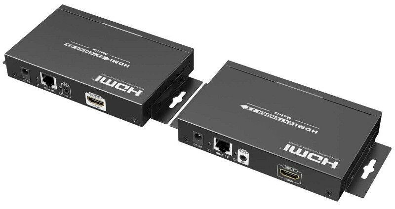 LENLENG LKV383Matrix-4.0-TX удлинитель HDMI по витой паре CAT6 поверх IP до 120 м с функц. мат. ком (только передатчик)