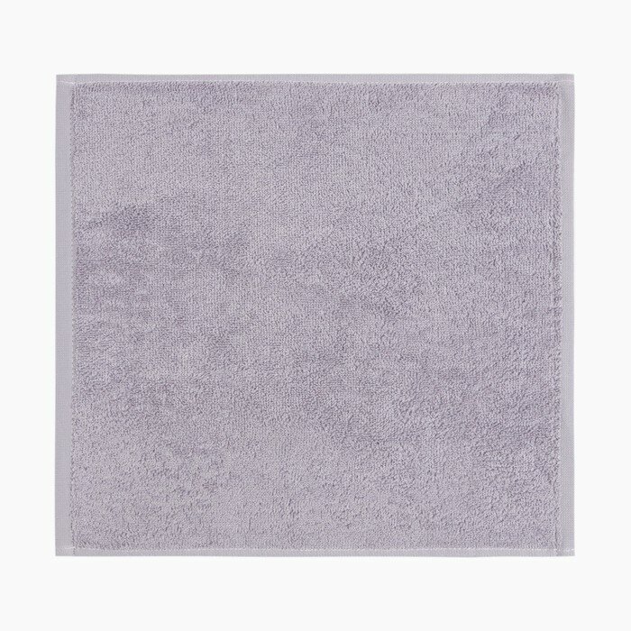 Полотенце махровое "Этель" 30х30 см, цвет светло-серый, 100% хлопок, 340 г/м2 - фотография № 2