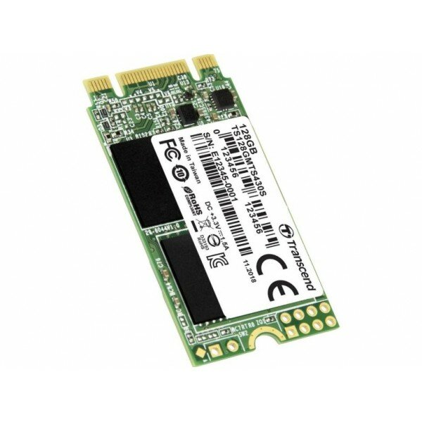 Твердотельный накопитель Transcend 128GB M.2 SSD MTS 430 series (22x42mm) with DRAM cache R/W 560/500 MB/s