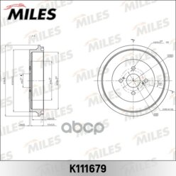 Барабан Тормозной Toyota Corolla/Prius/Yaris Miles арт. K111679