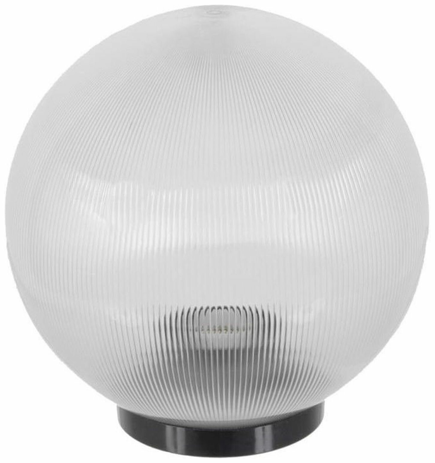 Светильник шар уличный с основанием Apeyron 11-64 (НТУ 02-60-202) 200мм рассеиватель ПММА призма прозрачная